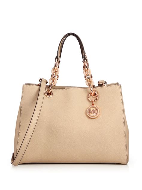 michael kors cynthia satchel review|Michael Kors Cynthia Medium Leather Satchel .